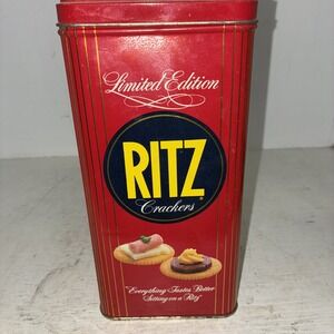 VTG 1986 Limited Edition The Story Of Ritz Collectors Tin. 16oz Size